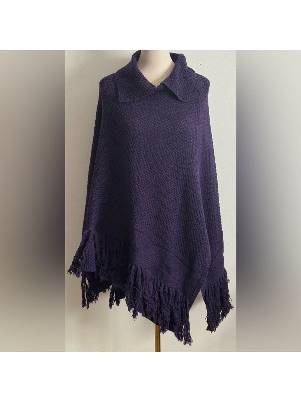 Coldwater Creek Navy Poncho